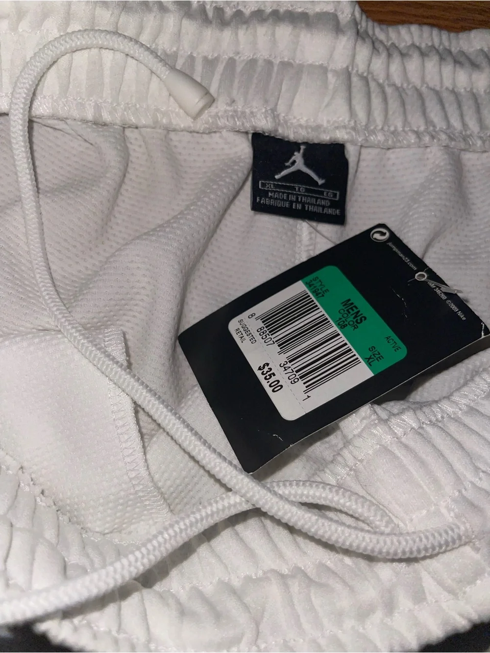 Nike Air Jordan white basketball shorts men’s XL NWT 2009